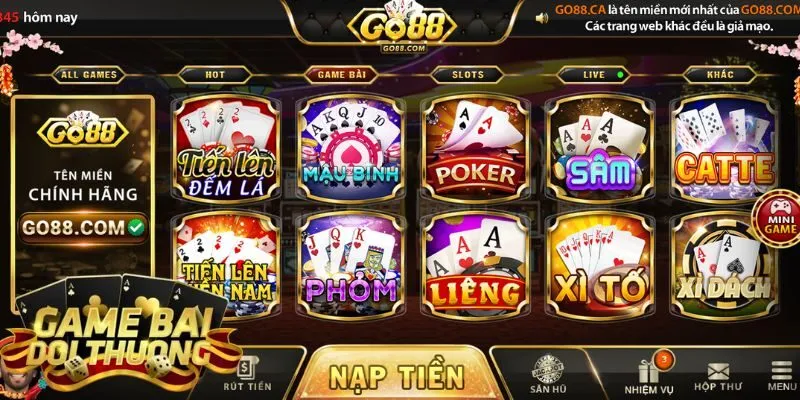 Go88 - Cổng game bài đổi thưởng cực đỉnh số 1 châu Á