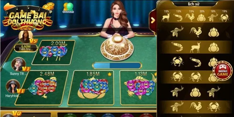 Bầu cua tôm cá tạo nên sự hấp dẫn trong lối tham gia