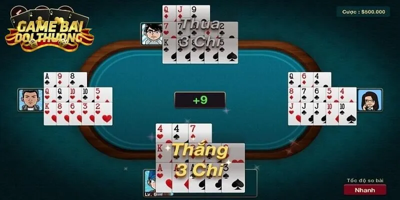 Một số trường hợp chiến thắng đặc biệt trong game mậu binh