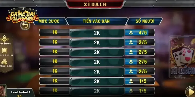 Thông tin cập nhật chung về game bài Xì Dách